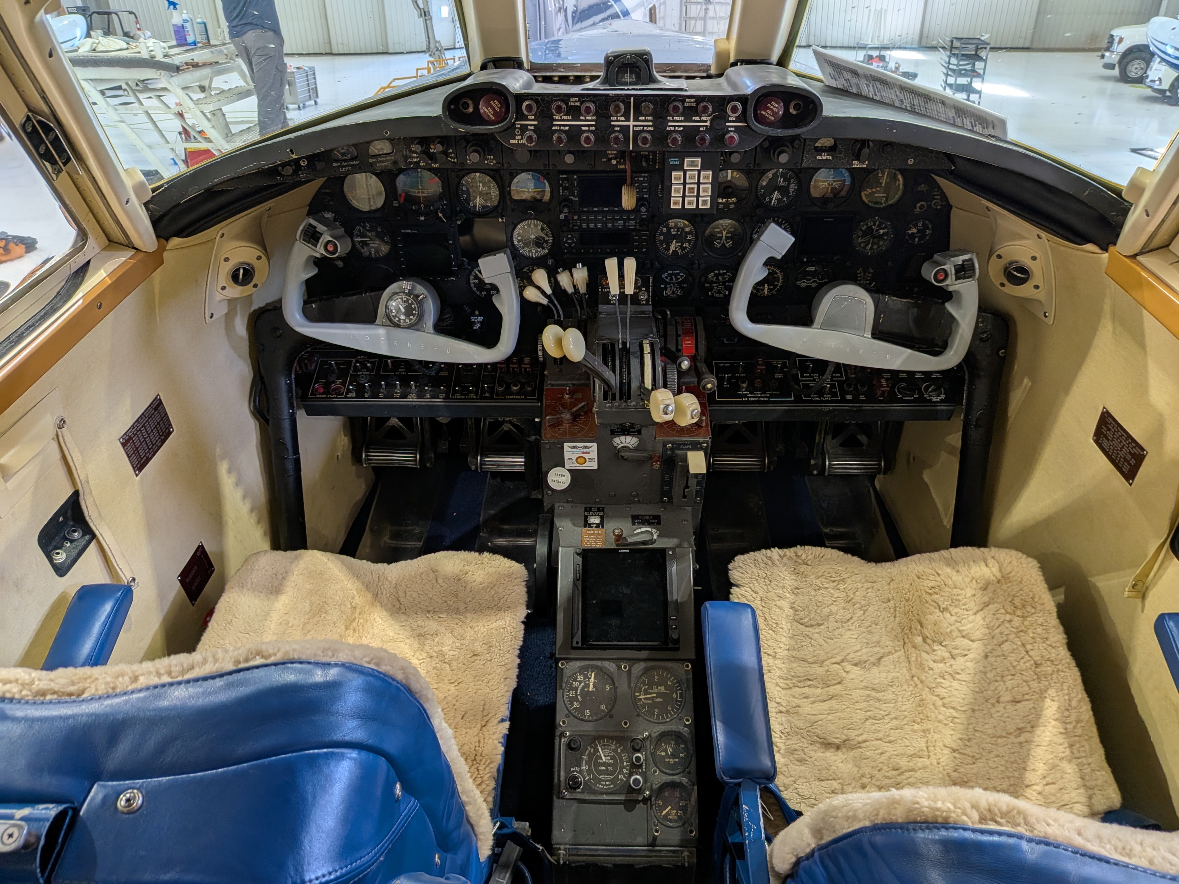 Howard 500 cockpit — full instrument panel